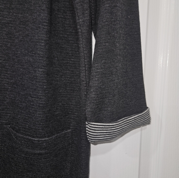 Gorgeous NWT J.Jill Knit Dress w/Pockets Gray 3/4 Sleeve Med - Picture 4 of 5
